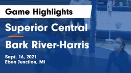 Superior Central  vs Bark River-Harris  Game Highlights - Sept. 16, 2021