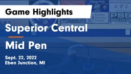 Superior Central  vs Mid Pen Game Highlights - Sept. 22, 2022
