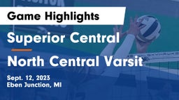 Superior Central  vs North Central Varsit Game Highlights - Sept. 12, 2023