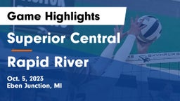 Superior Central  vs Rapid River Game Highlights - Oct. 5, 2023