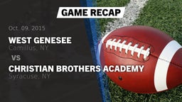 Recap: West Genesee  vs. Christian Brothers Academy  2015