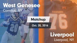 Matchup: West Genesee vs. Liverpool  2016