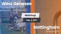 Matchup: West Genesee vs. Nottingham  2017
