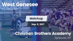 Matchup: West Genesee vs. Christian Brothers Academy  2017