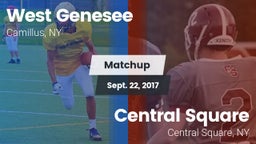 Matchup: West Genesee vs. Central Square  2017