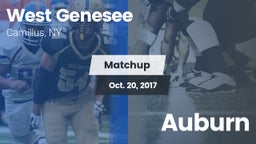 Matchup: West Genesee vs. Auburn 2017