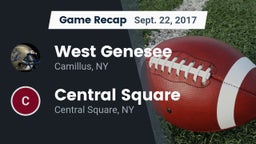 Recap: West Genesee  vs. Central Square  2017