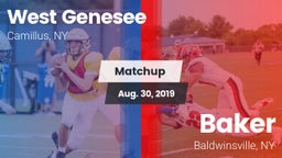 Matchup: West Genesee vs. Baker  2019