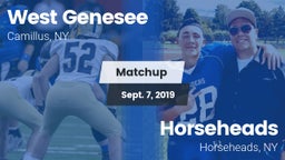 Matchup: West Genesee vs. Horseheads  2019