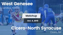 Matchup: West Genesee vs. Cicero-North Syracuse  2019