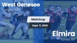 Matchup: West Genesee vs. Elmira  2020