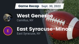 Recap: West Genesee  vs. East Syracuse-Minoa  2022
