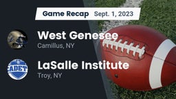 Recap: West Genesee  vs. LaSalle Institute  2023