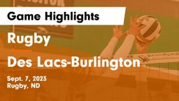 Rugby  vs Des Lacs-Burlington  Game Highlights - Sept. 7, 2023
