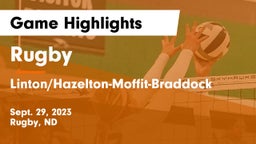 Rugby  vs Linton/Hazelton-Moffit-Braddock  Game Highlights - Sept. 29, 2023