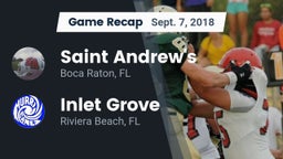 Recap: Saint Andrew's  vs. Inlet Grove  2018