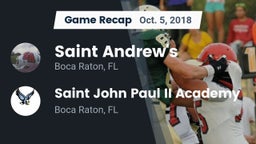 Recap: Saint Andrew's  vs. Saint John Paul II Academy 2018