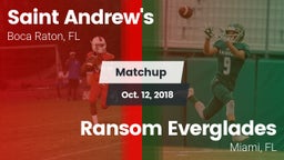 Matchup: St. Andrew's vs. Ransom Everglades  2018
