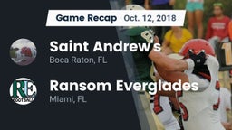 Recap: Saint Andrew's  vs. Ransom Everglades  2018