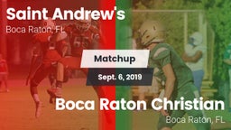 Matchup: St. Andrew's vs. Boca Raton Christian  2019