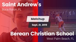 Matchup: St. Andrew's vs. Berean Christian School 2019