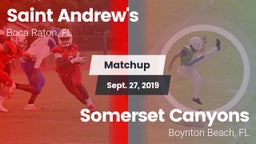 Matchup: St. Andrew's vs. Somerset Canyons 2019