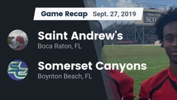 Recap: Saint Andrew's  vs. Somerset Canyons 2019