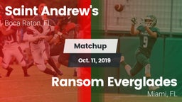 Matchup: St. Andrew's vs. Ransom Everglades  2019