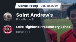 Recap: Saint Andrew's  vs. Lake Highland Preparatory School 2019
