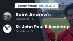 Recap: Saint Andrew's  vs. St. John Paul II Academy 2019