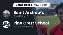 Recap: Saint Andrew's  vs. Pine Crest School 2019
