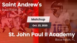 Matchup: St. Andrew's vs. St. John Paul II Academy 2020