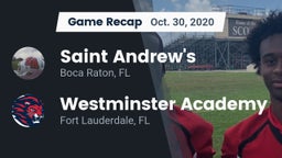 Recap: Saint Andrew's  vs. Westminster Academy 2020
