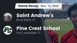 Recap: Saint Andrew's  vs. Pine Crest School 2020
