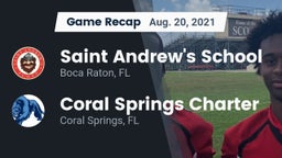Recap: Saint Andrew's School vs. Coral Springs Charter  2021