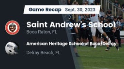 Recap: Saint Andrew's School vs. American Heritage School of Boca/Delray 2023