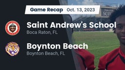 Recap: Saint Andrew's School vs. Boynton Beach  2023