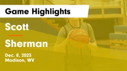 Scott  vs Sherman Game Highlights - Dec. 8, 2023