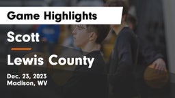 Scott  vs Lewis County  Game Highlights - Dec. 23, 2023