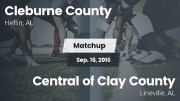 Matchup: Cleburne County vs. Central  of Clay County 2016