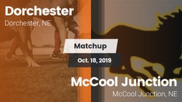 Matchup: Dorchester vs. McCool Junction  2019