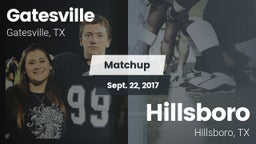 Matchup: Gatesville High vs. Hillsboro  2017