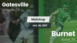 Matchup: Gatesville High vs. Burnet  2017