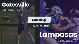 Matchup: Gatesville High vs. Lampasas  2020
