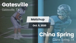 Matchup: Gatesville High vs. China Spring  2020