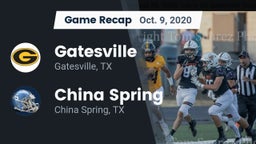 Recap: Gatesville  vs. China Spring  2020