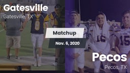 Matchup: Gatesville High vs. Pecos  2020