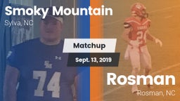 Matchup: Smoky Mountain vs. Rosman  2019