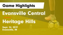 Evansville Central  vs Heritage Hills  Game Highlights - Sept. 24, 2019
