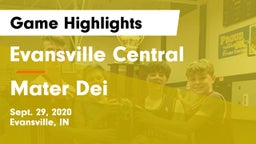Evansville Central  vs Mater Dei  Game Highlights - Sept. 29, 2020